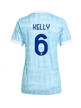 Billige Juventus Lloyd Kelly #6 Bortedrakt Dame 2025-26 Kortermet